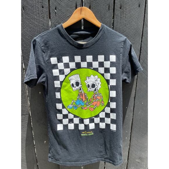 The Simpsons T Shirt Skeleton Tee Shirt Halloween Shirt S - Picture 1 of 2